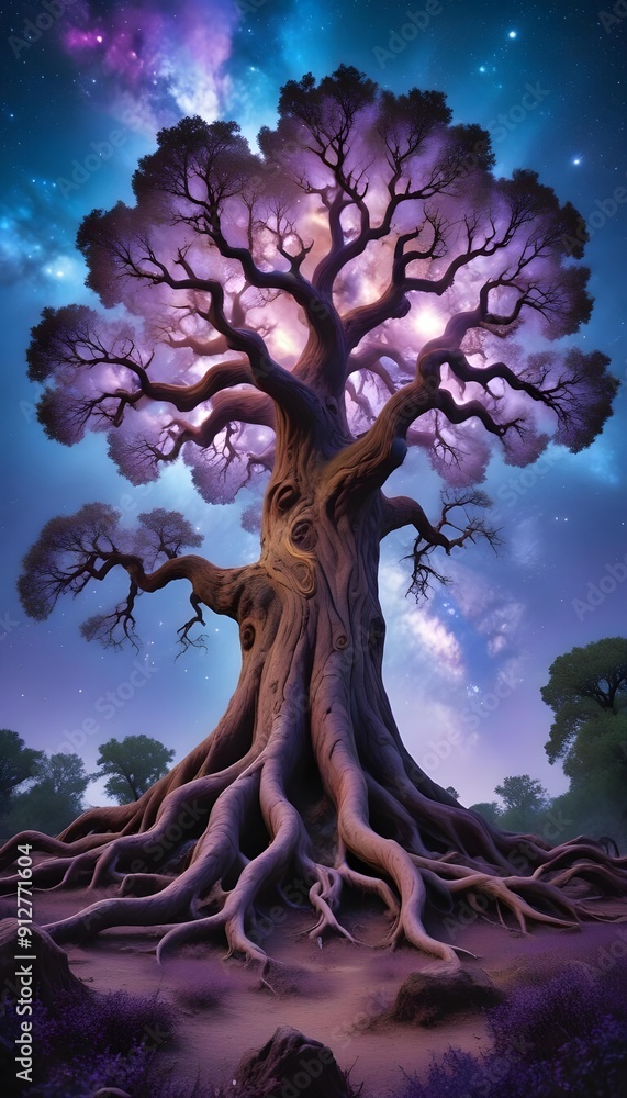 Horror An enormous Eldritch Tree with branches that generate galaxies and a trunk that sustains the Chaos Universe Horror An enormous Eldritch Tree with branches that generate galaxies and a trunk that sustains the Chaos Universe
