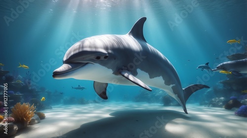 daisy the dreamy dolphin a dolphin who explores dreams cinematic concept art