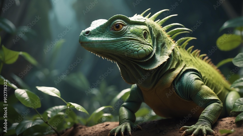 ivy the invisible iguana an iguana who can turn invisi cinematic concept art ivy the invisible iguana an iguana who can turn invisi cinematic concept art