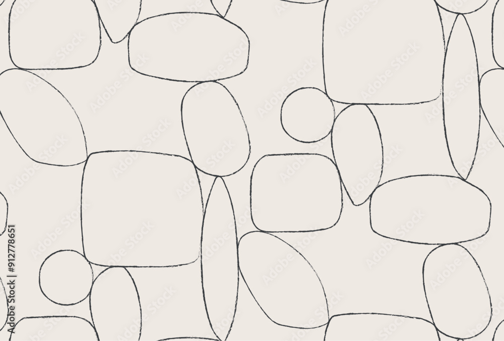 Sea stone wall stylish pattern with black and beige color