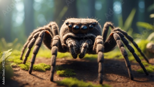 trixie the tricky tarantula a spider with a talent for cinematic concept art photo