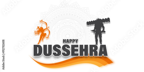 Vector illustration of Happy Dussehra social media feed template