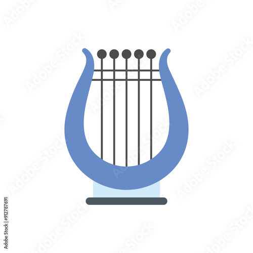 Lyre vector icon