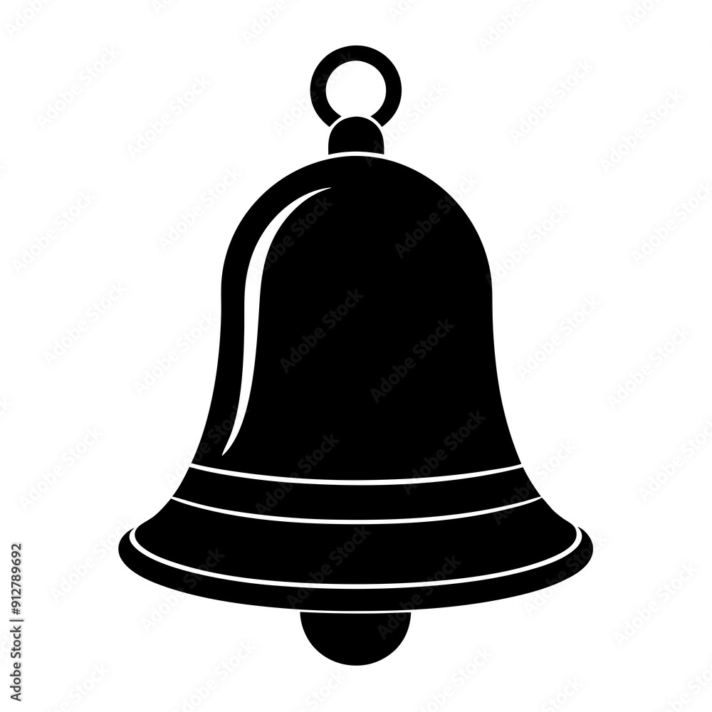 Christmas bell isolated on white, christmas bell vector illustration, christmas vector art, bell silhouette, bell vector icon, eps Christmas bell isolated on white, christmas bell vector illustration, christmas vector art, bell silhouette, bell vector icon, eps