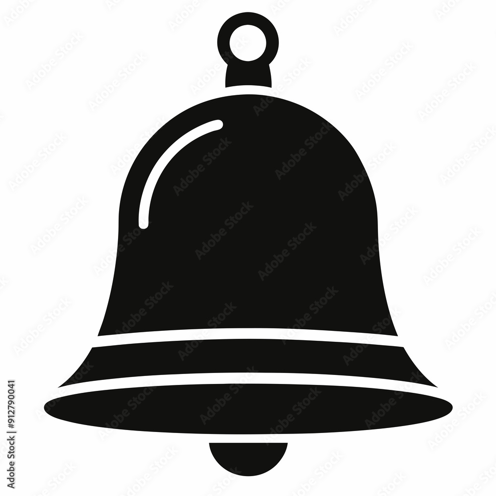Christmas bell isolated on white, christmas bell vector illustration, christmas vector art, bell silhouette, bell vector icon, eps Christmas bell isolated on white, christmas bell vector illustration, christmas vector art, bell silhouette, bell vector icon, eps