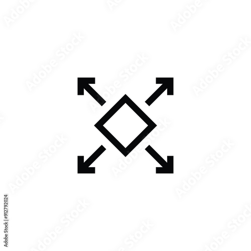 Size icon vector design trendy