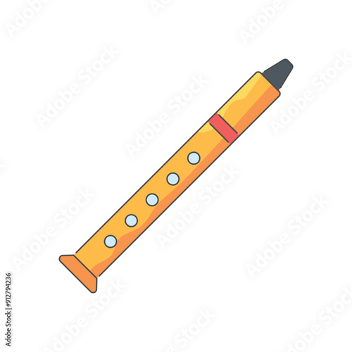 Flute vector icon