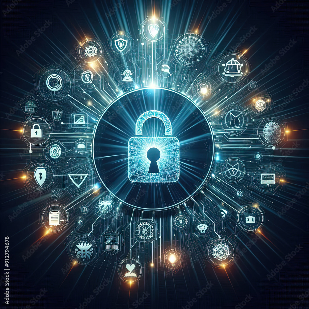 Obraz premium Secure Network Protection Image