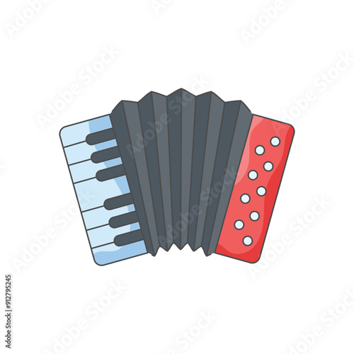 Accordion vector icon