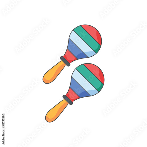 Maraca vector icon
