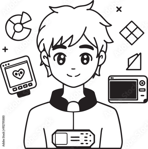 child with mobile phone