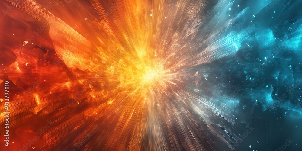 Explosive Cosmic Symphony in Vivid Colors Explosive Cosmic Symphony in Vivid Colors