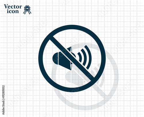 Vector dark color icon with shadow on light checkered background