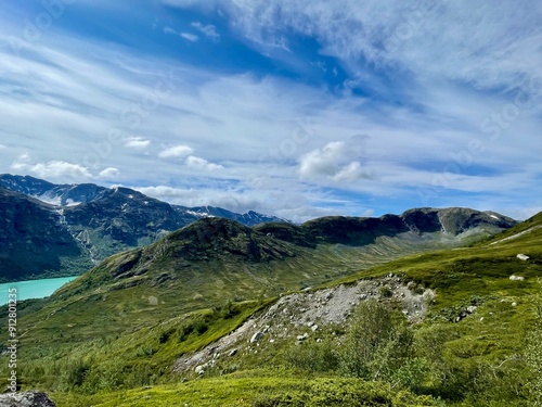 mountains and clouds