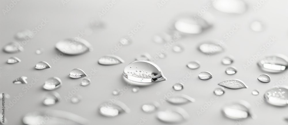 Close up to drops of water, water drops pattern Close up to drops of water, water drops pattern
