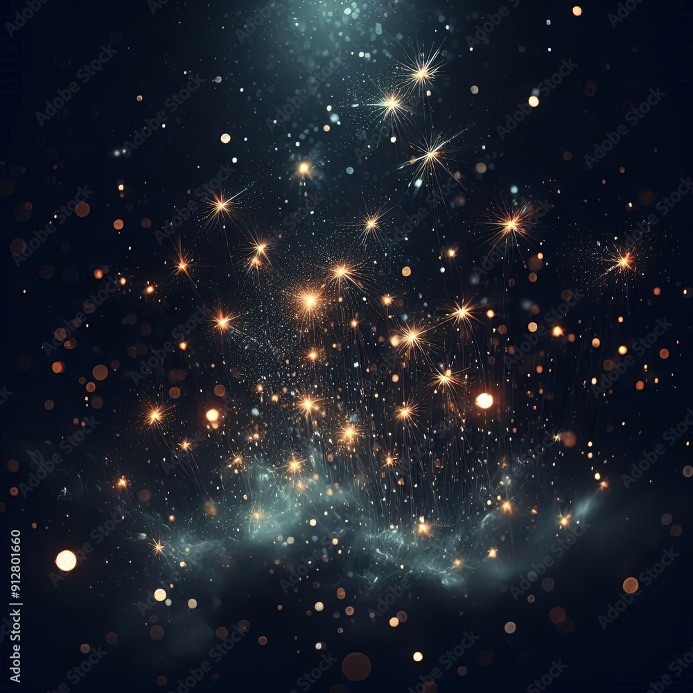 Fototapeta premium A Mesmerizing Night Sky Awash with Twinkling Starlight