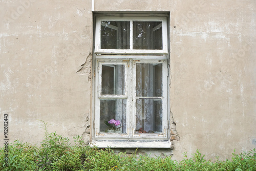 Fotografie Grunge window background