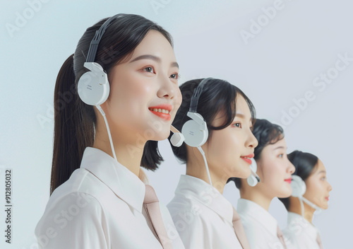 Obraz na płótnie 고객센터,콜센터,CRM