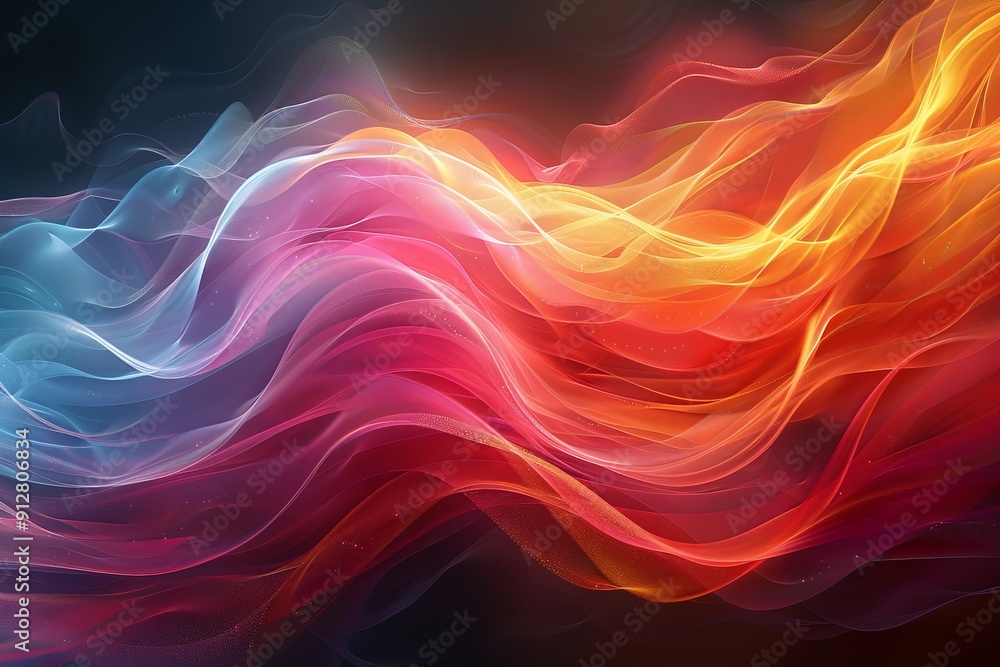 Abstract digital art with flowing lines and colors Abstract digital art with flowing lines and colors
