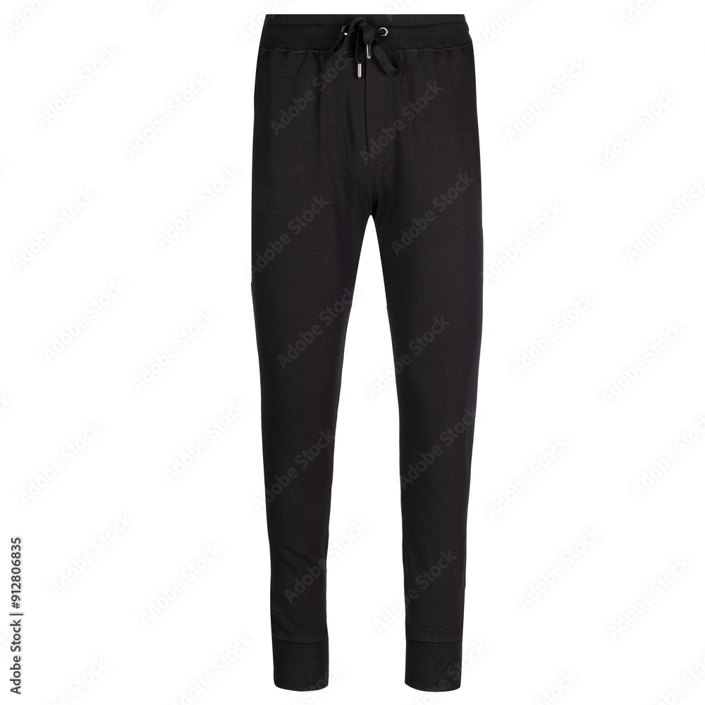 Comfortable Black Sweatpants with Drawstring Waist Comfortable Black Sweatpants with Drawstring Waist