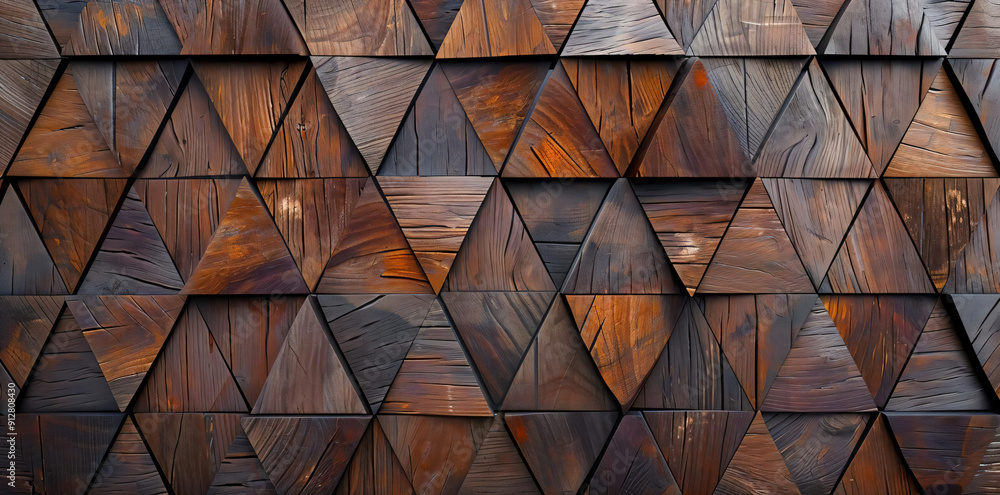 Wooden Triangle Pattern. Wooden Triangle Pattern.