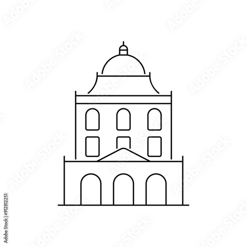 Oxford University vector icon
