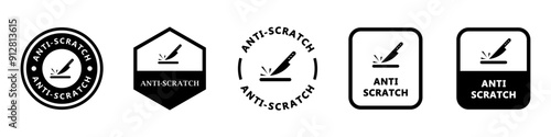 Anti scratch, scratch resistant icons for protective glass.