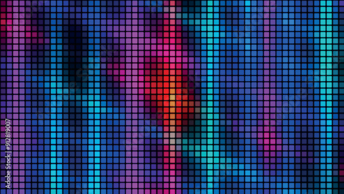 Abstract background from multi-colored squares. Abstract gradient background. Pixel background for web design. Small squares of computer mosaic. Vector illustration