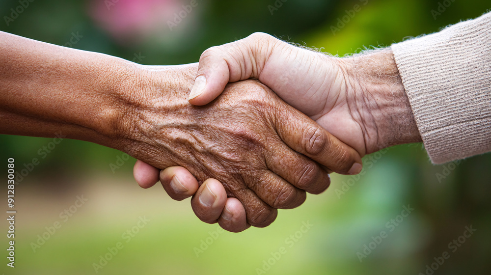 Photography of a close-up of a retiree’s hand being warmly shaken by a colleague, symbolizing the camaraderie and goodwill shared during the Retirement Celebration Photography of a close-up of a retiree’s hand being warmly shaken by a colleague, symbolizing the camaraderie and goodwill shared during the Retirement Celebration