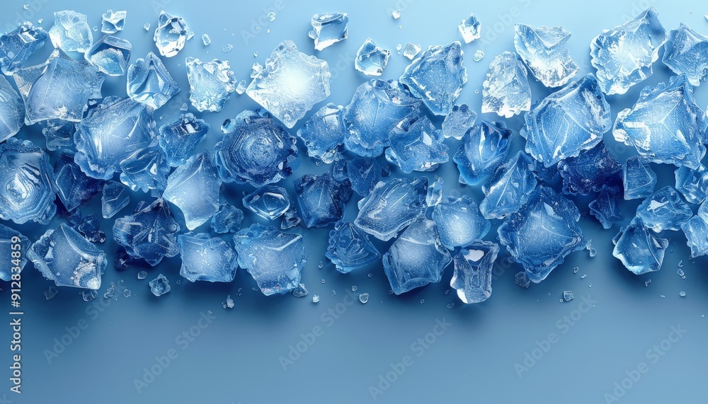 Abstract ice patterns with cool tones Abstract ice patterns with cool tones