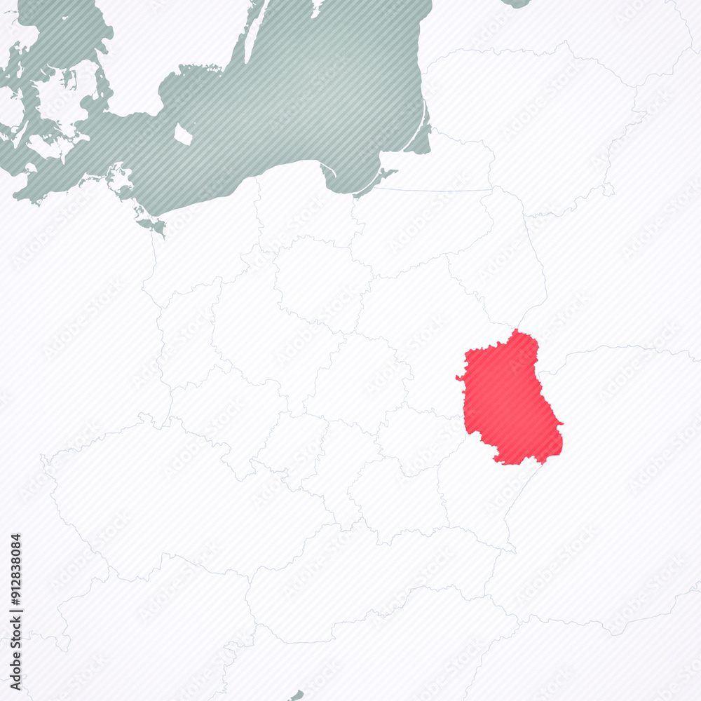 Map of Poland - Lublin Map of Poland - Lublin