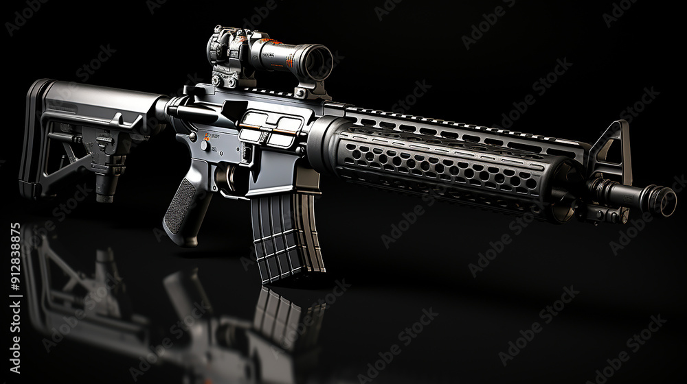 3d army weapon photo. generative ai 3d army weapon photo. generative ai