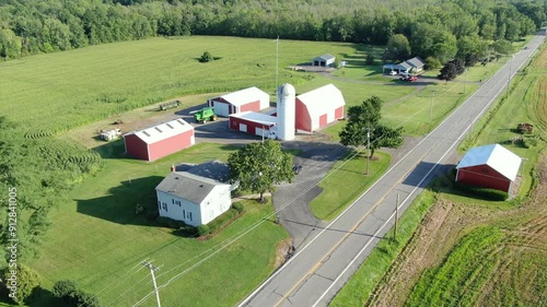 Rural Farm Aerial Footage