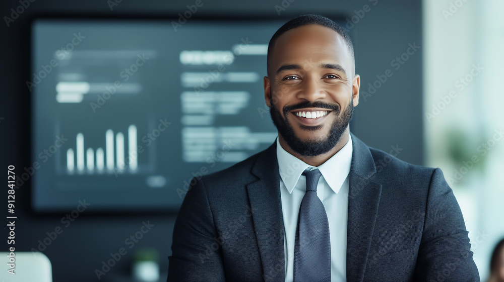 Confident Leadership: A Professional Presenting Key Financial Insights with Authority Confident Leadership: A Professional Presenting Key Financial Insights with Authority