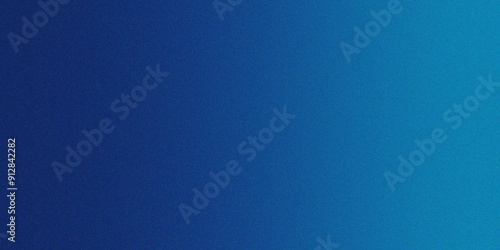 Teal and Indigo Gradient Background with Grainy Background. Blue fabric texture canvas background for design cloth texture. Dark grainy color gradient background rough grain, noise.