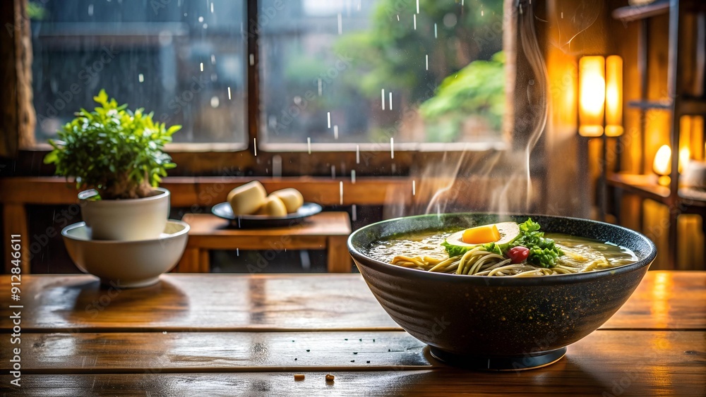 A Warm and Inviting Ramen Scene AI Generated A Warm and Inviting Ramen Scene AI Generated