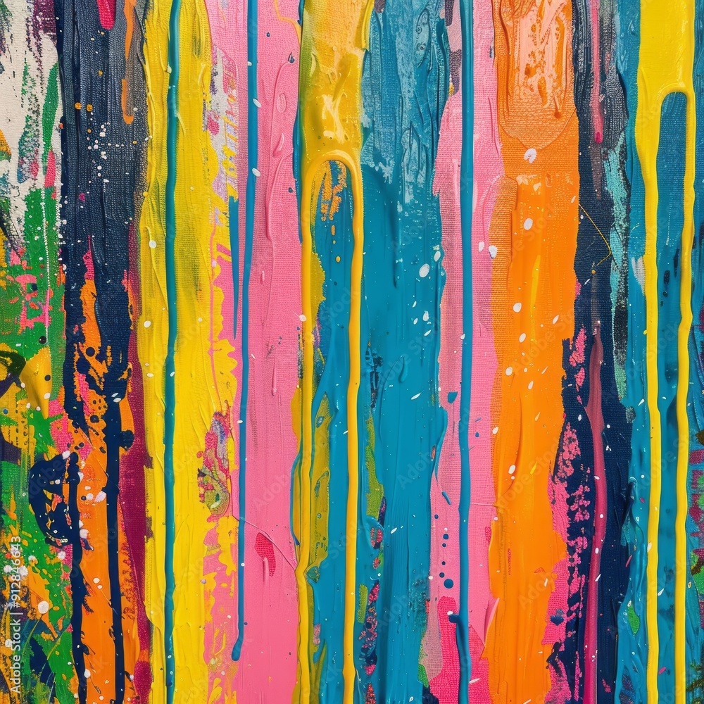 Colorful Paint Dripping Colorful Paint Dripping