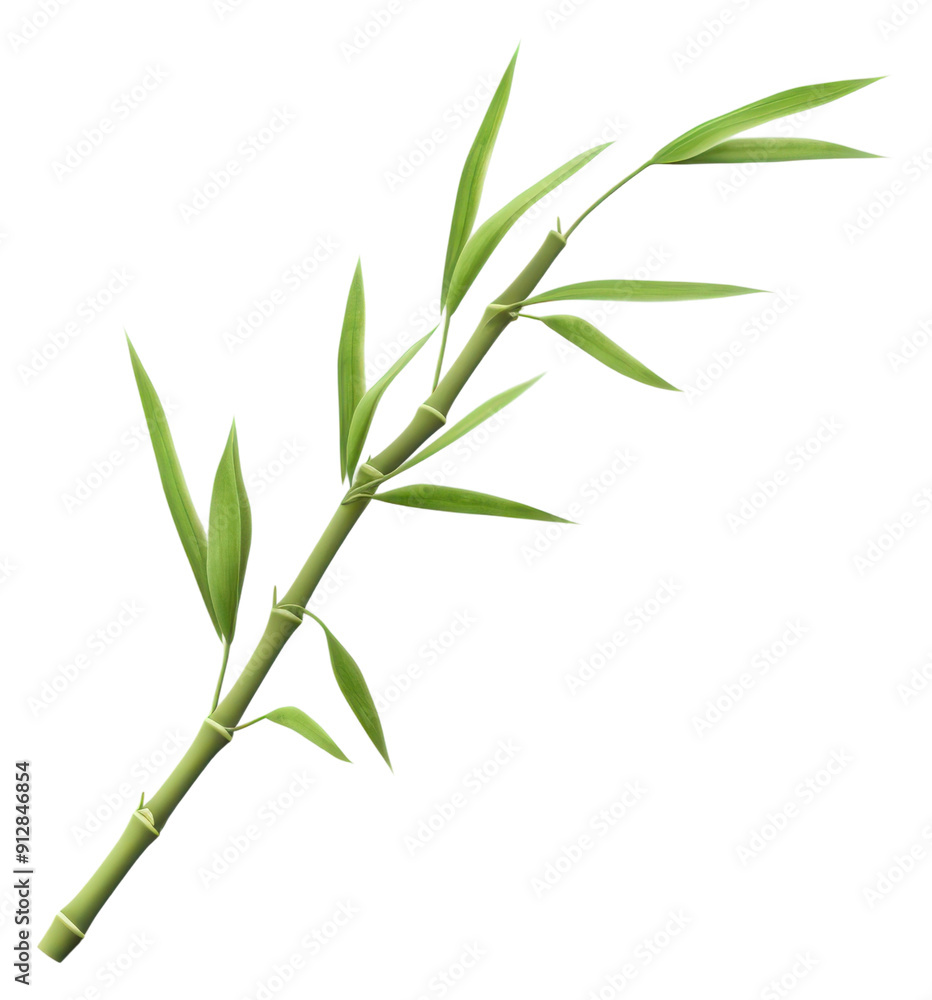 Fototapeta premium PNG Bamboo plant transparent background freshness.