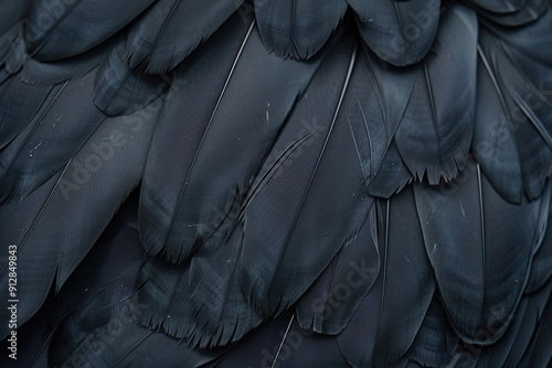 Generative ai on theme of beautiful texture bird feather for design natural abstract background