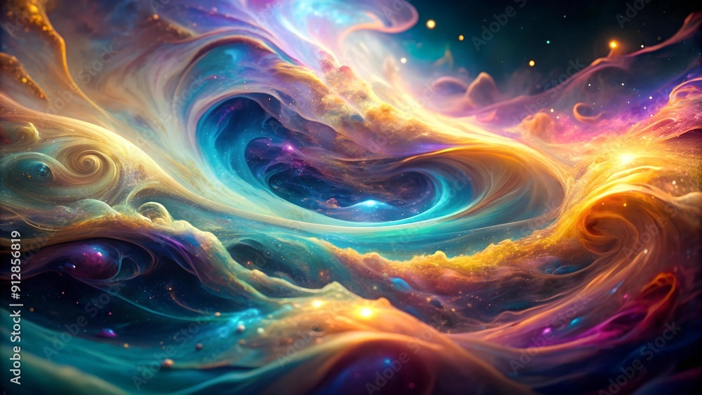 Abstract Ooze with a Celestial Touch Generative AI Abstract Ooze with a Celestial Touch Generative AI