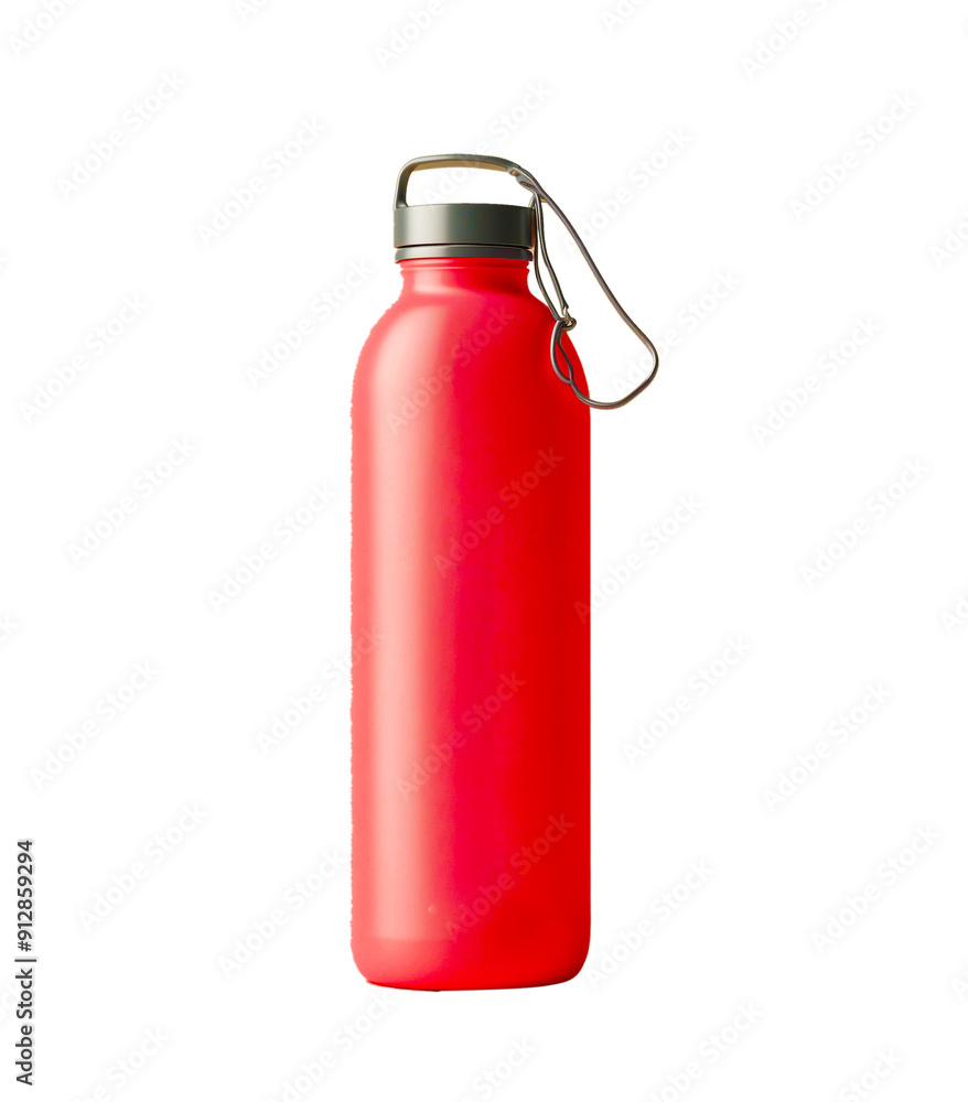 red plastic bottle isolated on white with PNG transparent background red plastic bottle isolated on white with PNG transparent background