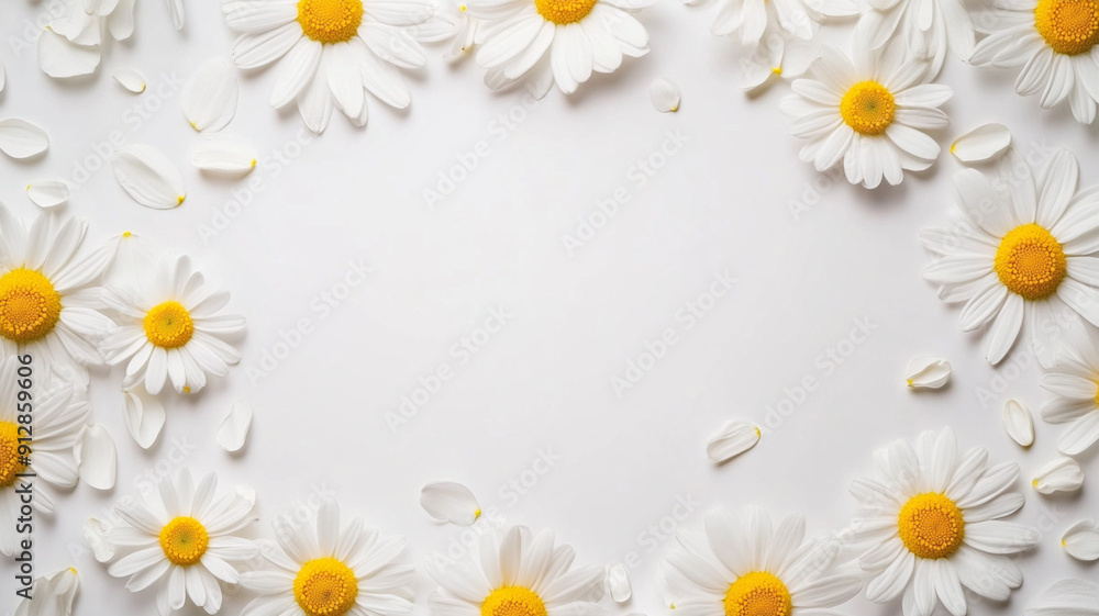 Obraz premium frame of daisies