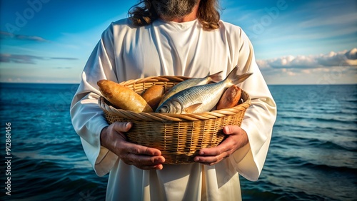 Jesus with a fishing boat