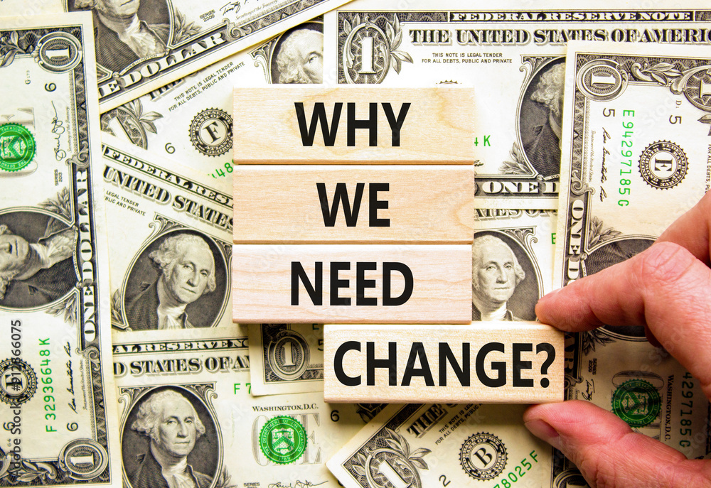 Fotografie Why we need change symbol