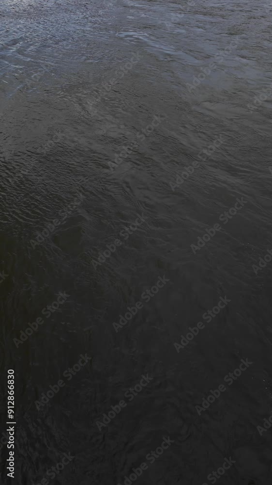 Running river water surface , drone view , sunset time Running river water surface , drone view , sunset time