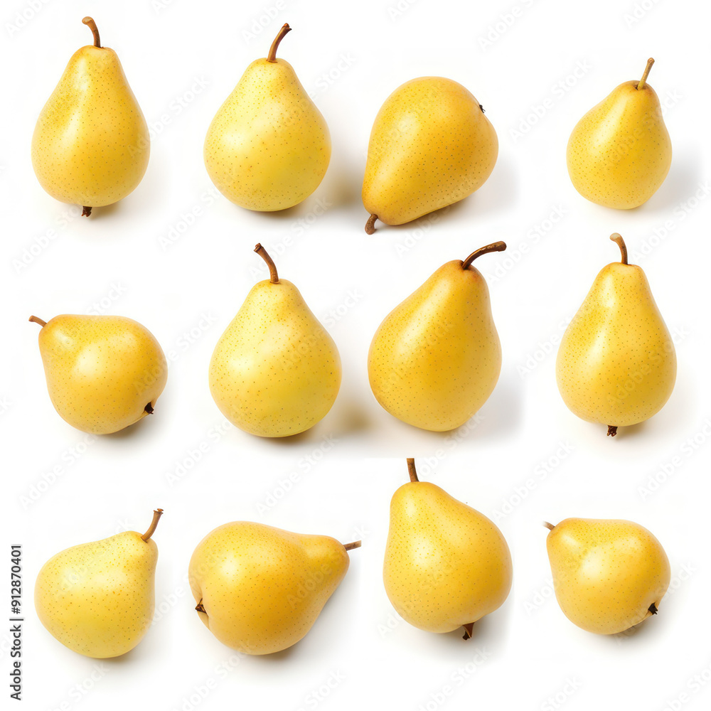 Chinese pear isolated on white background Chinese pear isolated on white background