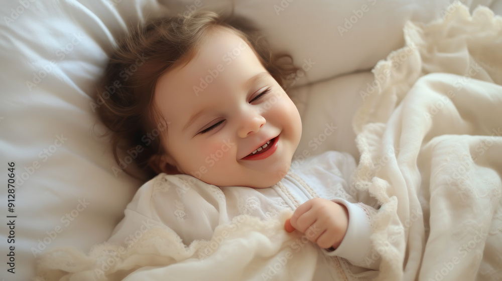 sleep on bed blanket sleeping smiling beautiful dream Morning at Home sleep on bed blanket sleeping smiling beautiful dream Morning at Home