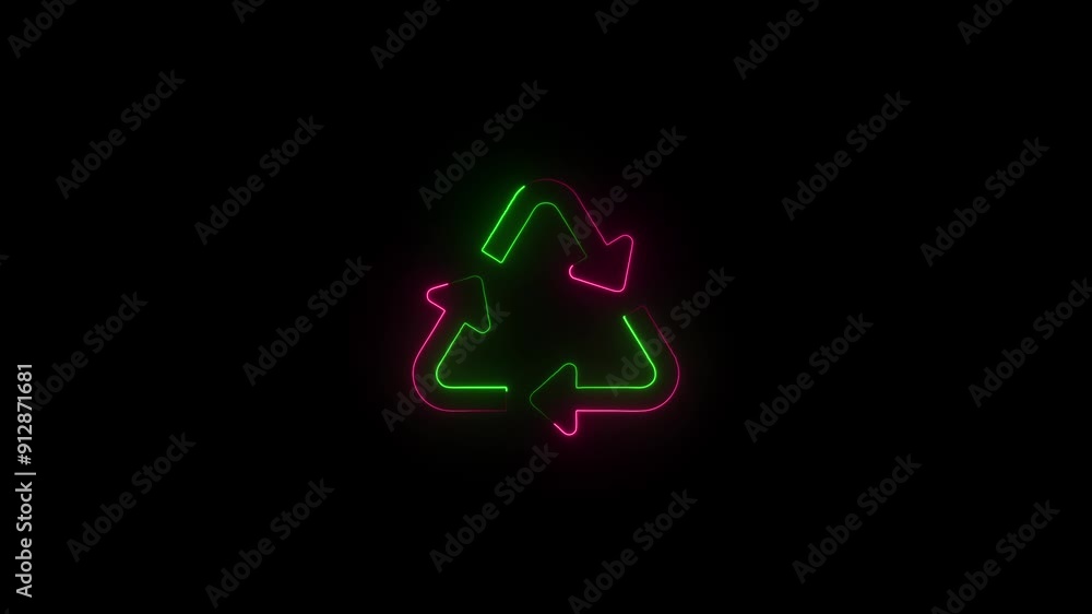 Glowing neon refresh button pink icon . reload icon, repeat symbol. Glowing neon refresh button pink icon . reload icon, repeat symbol.