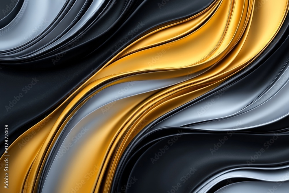 Luxurious Golden and Black Fluid Abstract Background for Elegant Design Projects Luxurious Golden and Black Fluid Abstract Background for Elegant Design Projects