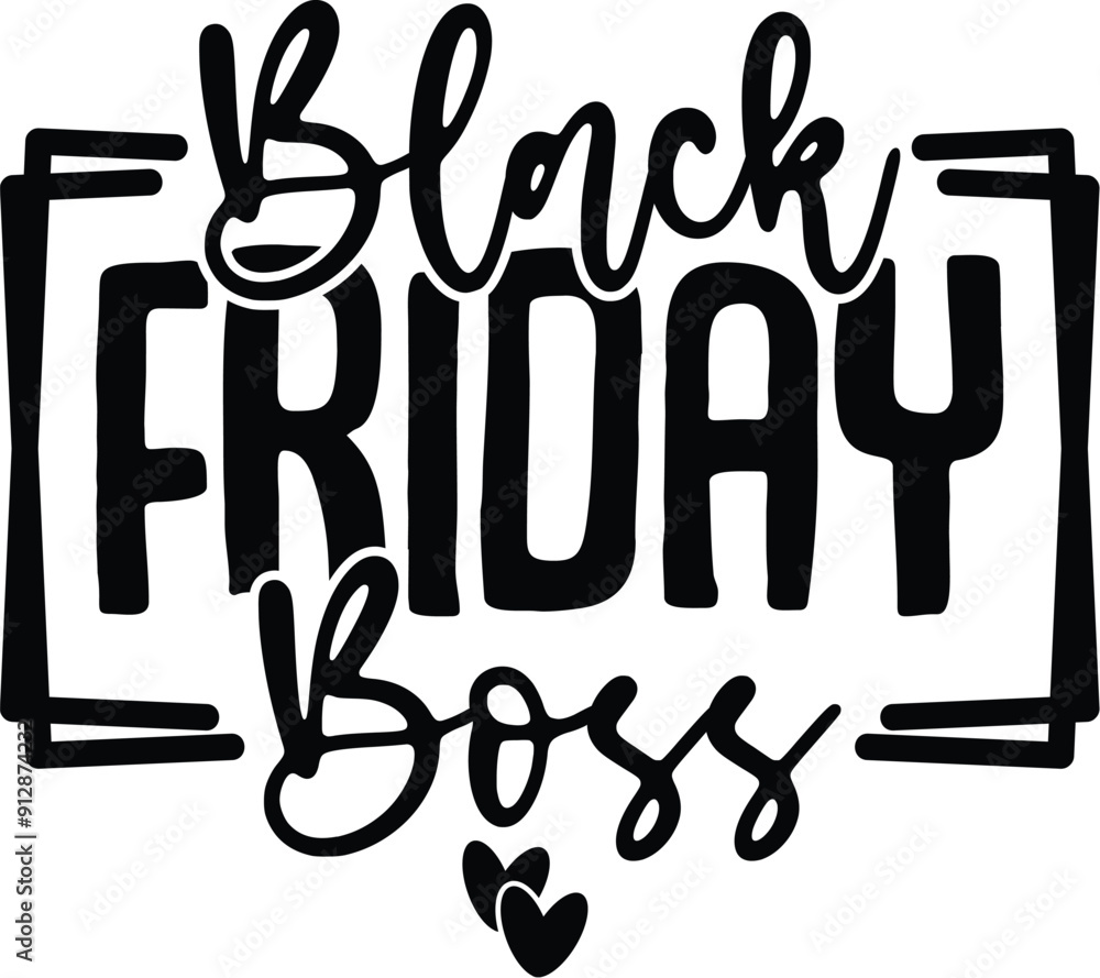 Obraz premium Black Friday Boss
